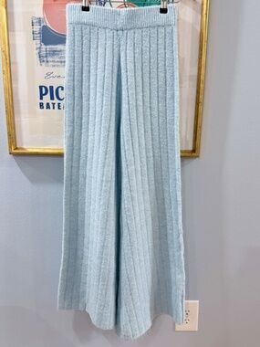 Sincerely Jules Knit Wide Leg Trouser Pants Small